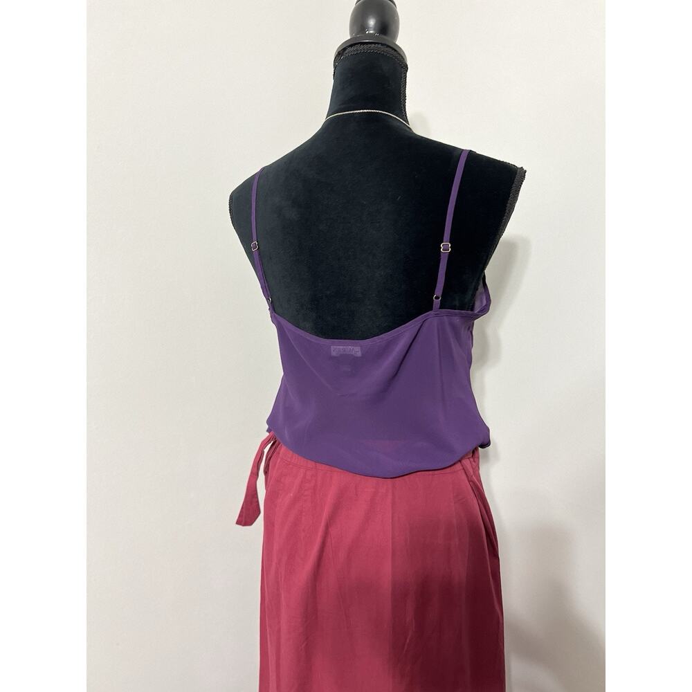 VTG 90s Spiegel Wrap Maxi Skirt Colorful Sz 12 Hippie Boho Indie Festival - Picture 5 of 12